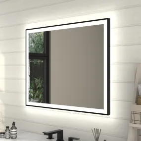 Apex-Noir 28"x36" Framed LED Lighted Bathroom Mirror