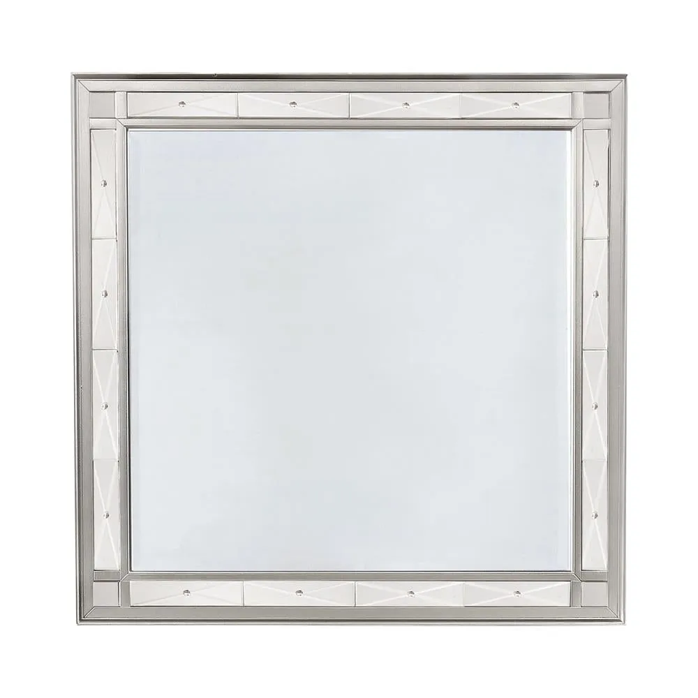 Leighton Beveled Dresser Mirror Metallic Mercury
