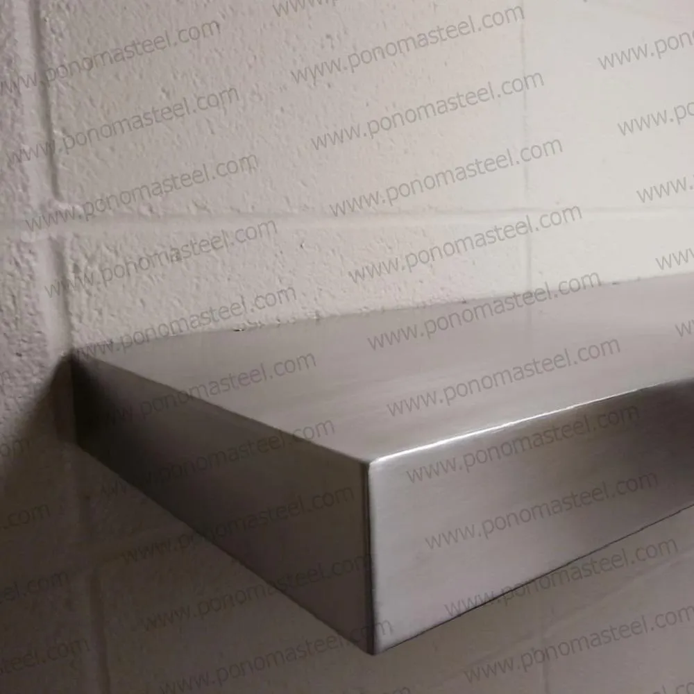 Metal shelves 53"- 62" (cm. 135 - 157,5) made-to-order floating shelves Ponoma®