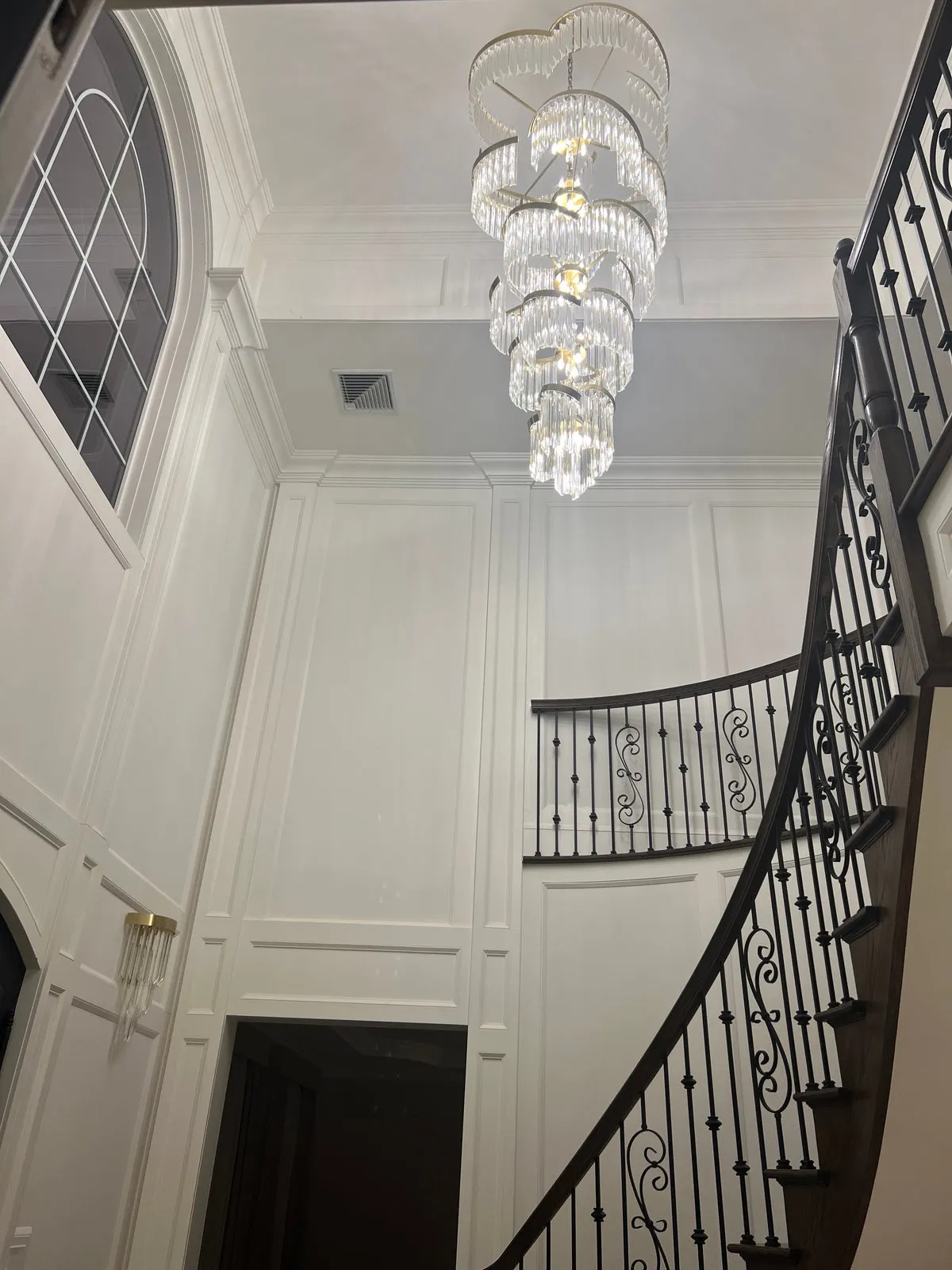 Rylight Multi-tiered Luxury Spiral Crystal Chandelier Modern Designer Creation